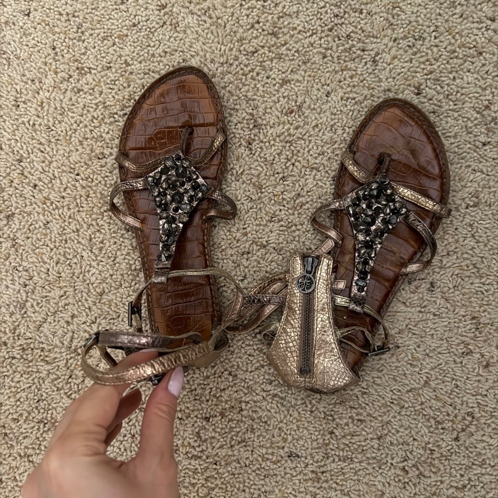 Elegant Metallic Sandals